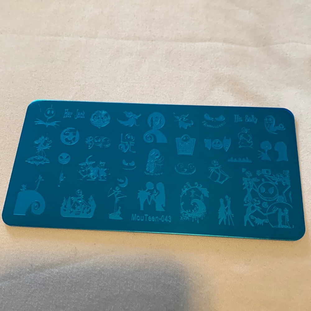 Nightmare Before Christmas themed mail stamping plate - new